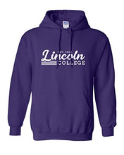 Load image into Gallery viewer, Vintage Lincoln College Est 1865 Hooded Sweatshirt - Purple