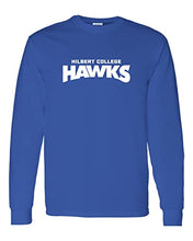 Load image into Gallery viewer, Hilbert College Hawks Long Sleeve Shirt - Royal