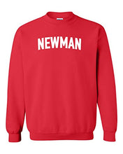 Load image into Gallery viewer, Newman University Block Crewneck Sweatshirt - Red