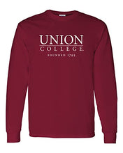 Load image into Gallery viewer, Union College Founded 1795 Long Sleeve Shirt - Cardinal Red