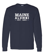 Load image into Gallery viewer, University of Maine Alumni Long Sleeve Shirt - Navy