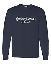 Load image into Gallery viewer, Saint Peter's University Alumni Long Sleeve Shirt - Navy