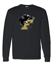 Load image into Gallery viewer, Ferrum College Mascot Long Sleevve Shirt - Black