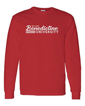 Load image into Gallery viewer, Vintage Benedictine University Long Sleeve T-Shirt - Red