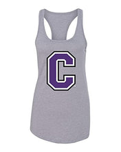 Load image into Gallery viewer, Cornell College C Ladies Tank Top - Heather Grey