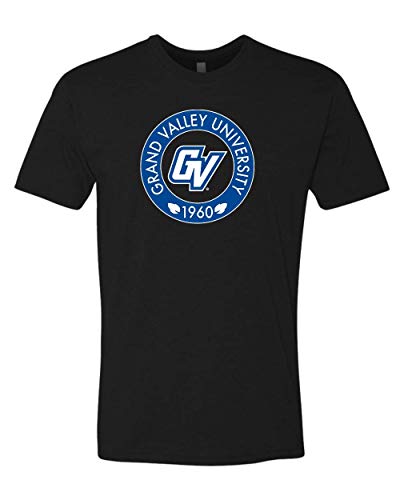 Grand Valley State University Circle Two Color Exclusive Soft Shirt - Black