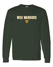 Load image into Gallery viewer, WSU Warriors Two Color Long Sleeve - Forest Green