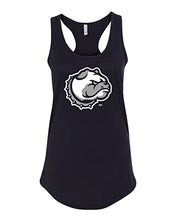 Load image into Gallery viewer, Drake University Bulldog Head Ladies Tank Top - Black
