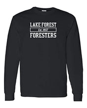Load image into Gallery viewer, Lake Forest Foresters Long Sleeve T-Shirt - Black