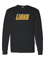 Load image into Gallery viewer, Georgian Court University Full Logo Long Sleeve Shirt - Black