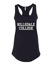 Load image into Gallery viewer, Hillsdale College 1 Color Ladies Racer Tank - Black