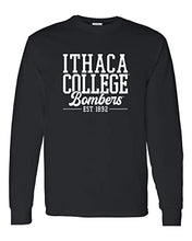Load image into Gallery viewer, Ithaca College Bombers Alumni Long Sleeve Shirt - Black