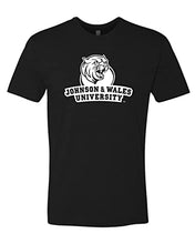 Load image into Gallery viewer, Johnson & Wales University 1 Color Stacked Exclusive Soft Shirt - Black