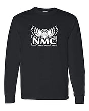 Load image into Gallery viewer, Northwestern Michigan Hawk Owls Long Sleeve T-Shirt - Black