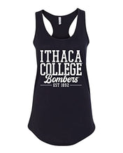 Load image into Gallery viewer, Ithaca College Bombers Alumni Ladies Tank Top - Black