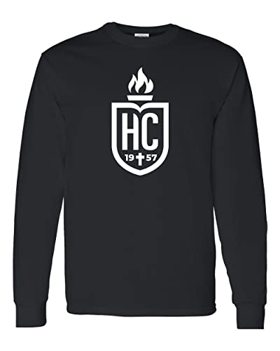 Hilbert College Shield Long Sleeve Shirt - Black