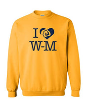 Load image into Gallery viewer, Williams College ILWM Crewneck Sweatshirt - Gold