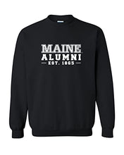 Load image into Gallery viewer, University of Maine Alumni Crewneck Sweatshirt - Black