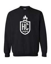 Load image into Gallery viewer, Hilbert College Shield Crewneck Sweatshirt - Black