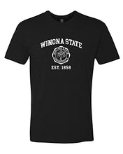 Load image into Gallery viewer, Winona State Vintage Est 1858 Soft Exclusive T-Shirt - Black