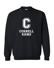 Load image into Gallery viewer, Cornell College Mascot 1 Color Crewneck Sweatshirt - Black