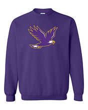 Load image into Gallery viewer, Elmira College Soaring Mascot Crewneck Sweatshirt - Purple