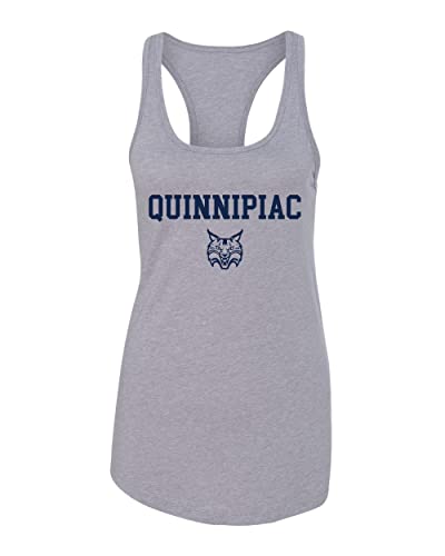 Quinnipiac University Ladies Tank Top - Heather Grey