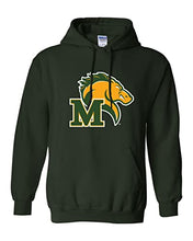 Load image into Gallery viewer, Marywood University Mascot Hooded Sweatshirt - Forest Green