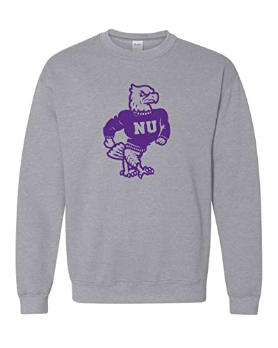 Niagara University Mascot Crewneck Sweatshirt - Sport Grey