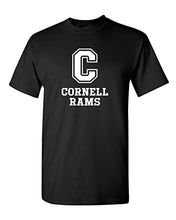 Load image into Gallery viewer, Cornell College Mascot 1 Color T-Shirt - Black