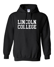Load image into Gallery viewer, Lincoln College Hooded Sweatshirt - Black