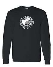 Load image into Gallery viewer, Drake University Bulldog Head Long Sleeve Shirt - Black