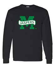 Load image into Gallery viewer, Manhattan College M Jaspers Long Sleeve Shirt - Black