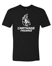 Load image into Gallery viewer, Carthage College Firebirds Stacked Exclusive Soft T-Shirt - Black
