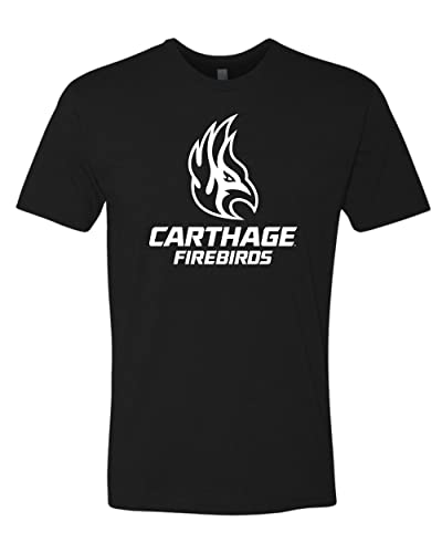 Carthage College Firebirds Stacked Exclusive Soft T-Shirt - Black