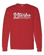 Load image into Gallery viewer, Vintage Viterbo University Long Sleeve T-Shirt - Red