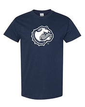 Load image into Gallery viewer, Drake University Bulldog Head T-Shirt - Navy