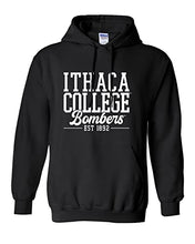 Load image into Gallery viewer, Ithaca College Bombers Alumni Hooded Sweatshirt - Black