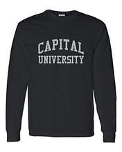 Load image into Gallery viewer, Capital University Crusaders Long Sleeve T-Shirt - Black