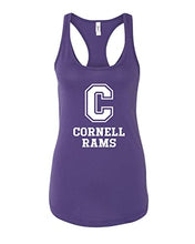 Load image into Gallery viewer, Cornell College Mascot 1 Color Ladies Tank Top - Purple Rush