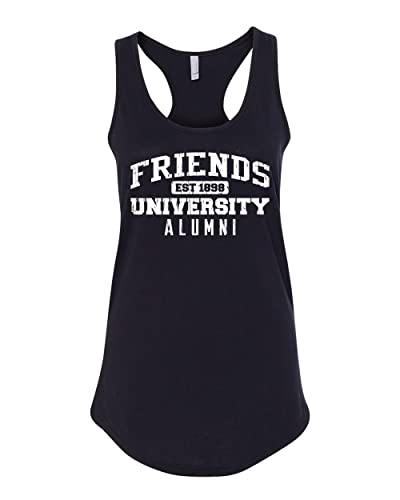 Friends University Alumni Ladies Tank Top - Black