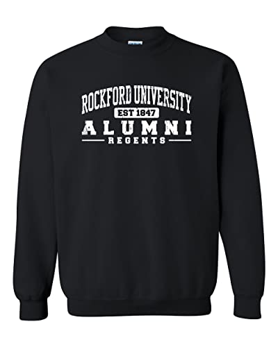 Rockford University Alumni Crewneck Sweatshirt - Black