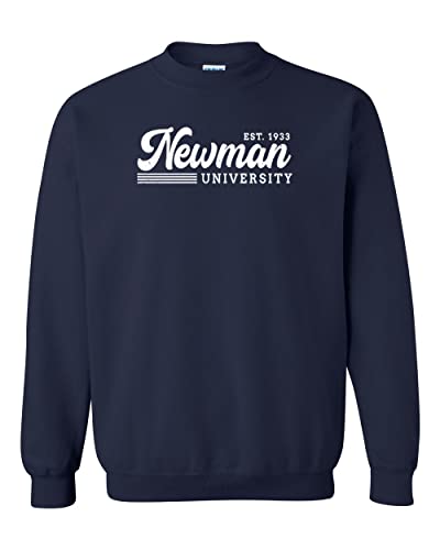 Vintage Newman University Crewneck Sweatshirt - Navy