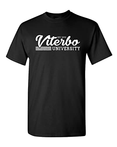 Vintage Viterbo University T-Shirt - Black