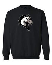 Load image into Gallery viewer, Mercy College Mascot Crewneck Sweatshirt - Black