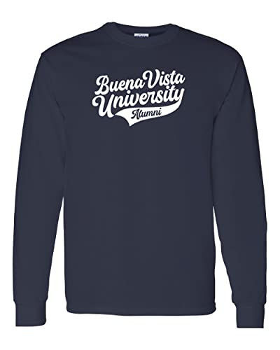 Vintage Buena Vista University Long Sleeve T-Shirt - Navy