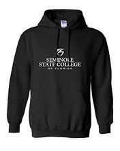 Load image into Gallery viewer, Seminole State College Stacked Hooded Sweatshirt - Black