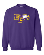 Load image into Gallery viewer, Elmira College EC Mascot Crewneck Sweatshirt - Purple