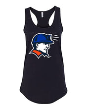 Load image into Gallery viewer, Wisconsin Platteville Pioneer Pete Ladies Tank Top - Black