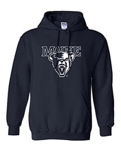 Load image into Gallery viewer, University of Maine 1 Color Mascot Hooded Sweatshirt - Navy